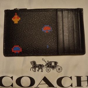 Coach x Atari zip card wallet